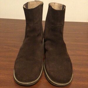 L.L.Bean Suede  slip on ankle boots SZ 10 W